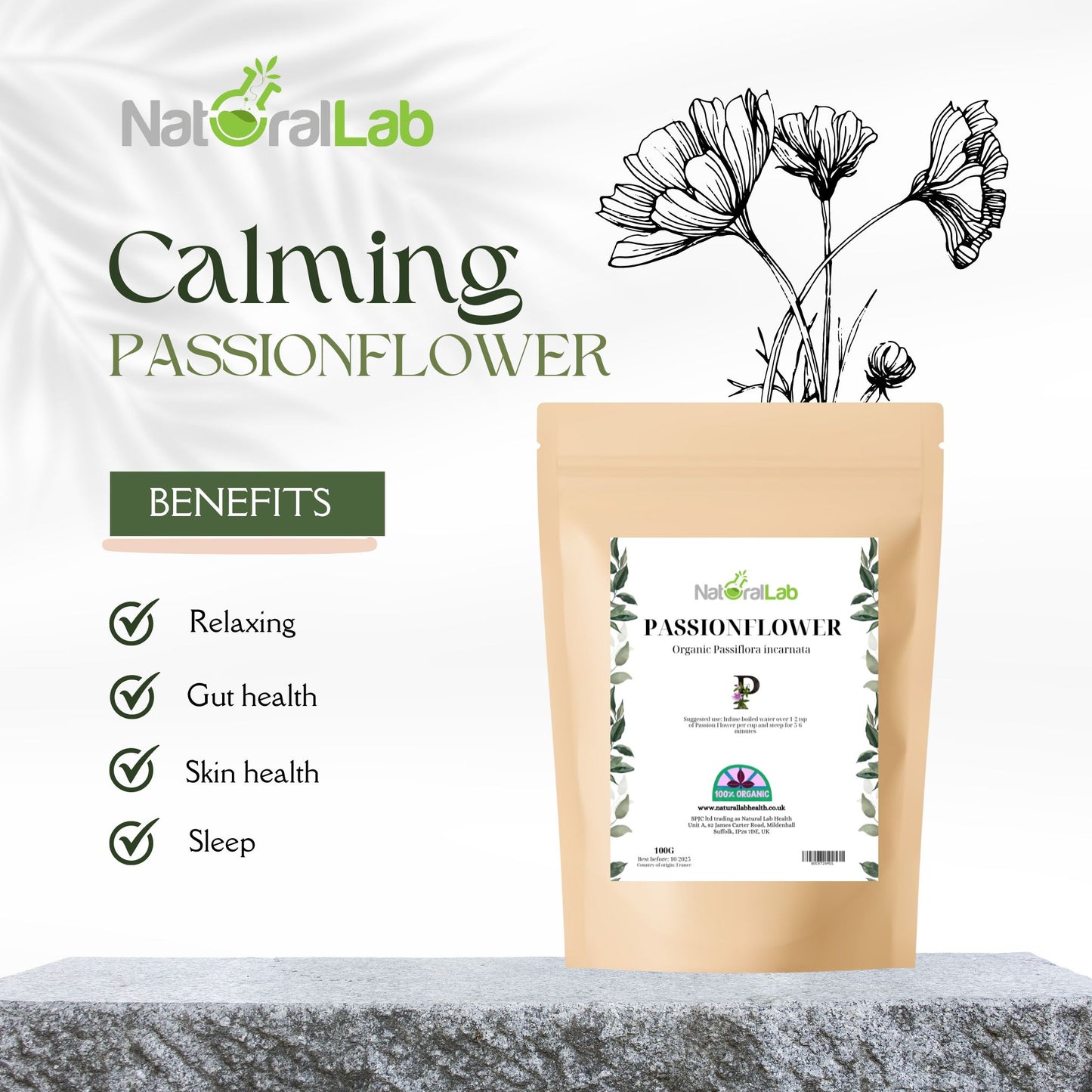 Organic Passion Flower | Passiflora incarnata | Loose