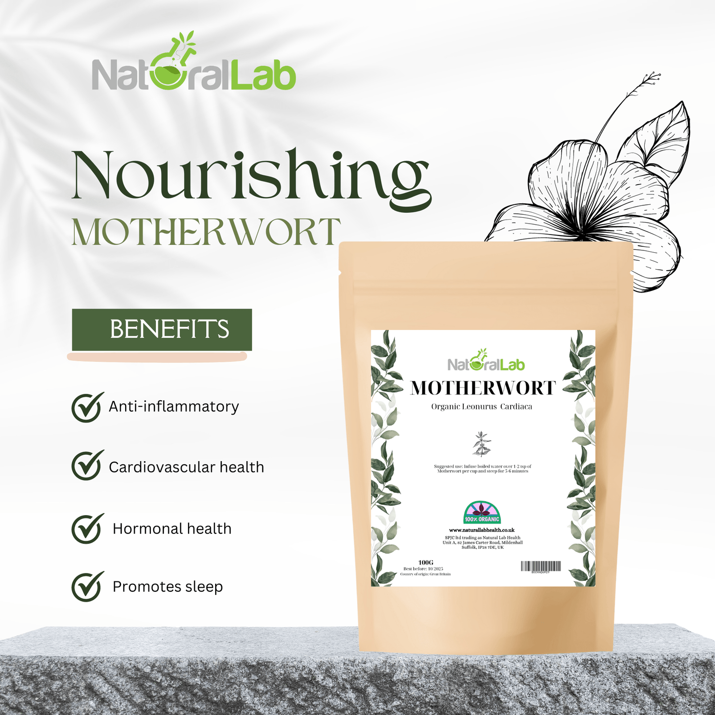 Organic Motherwort | Leonurus cardiaca | Loose